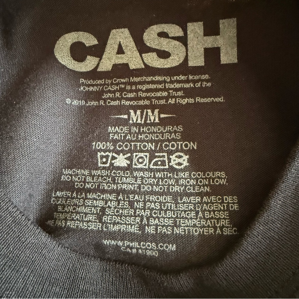 NEW Johnny Cash Graphic Band T Shirt Men Medium & XL Black & Green Cotton - Picture 6 of 9